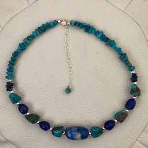 Beaded turquoise necklace